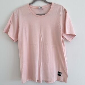 Opening Ceremony x Calvin Klein blush pink crew neck logo label t-shirt Large